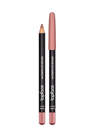 Олівець для губ topface waterproof lipliner водостійкий pt613 № 107 перламутровий рожеве капучіно daily skin care