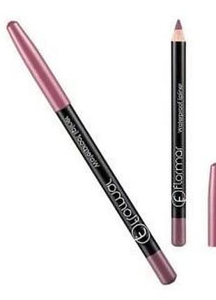 Карандаш для губ flormar waterpoof lipliner водостойкий no 228 насыщенный розовый saturated pink daily skin care