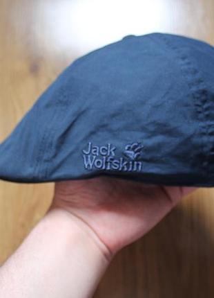 Унисекс кепка-учка jack wolfskin port lincoln function 65 (flat cap), синяя
