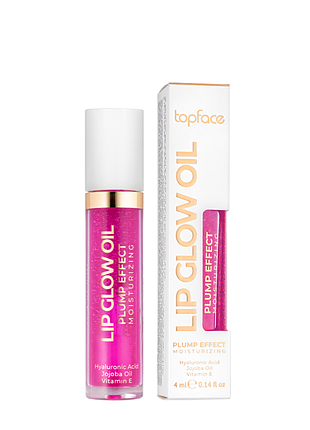 Олія для догляду за шкірою губ topface lip glow oil plump effect pt 211, 001 raspberry daily skin care