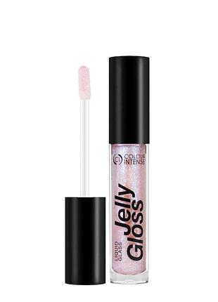 Блиск для губ прозорий із шиммером colour intense jelly gloss liquid glass lg-131, 6 мл, 018 daily skin care