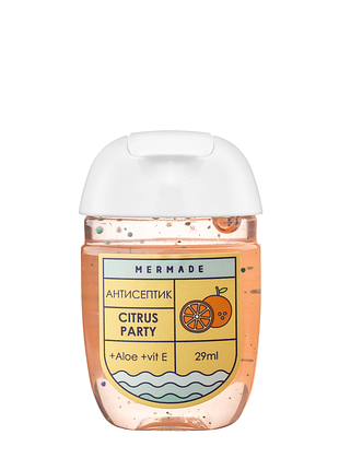 Антисептик для рук mermade citrus party парфюмированный гелевый 29 мл daily skin care