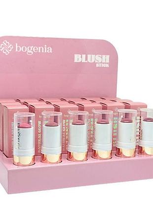 Набор румян-стиков для лица bogenia set bg638s (18 шт. + 6 тестеров)