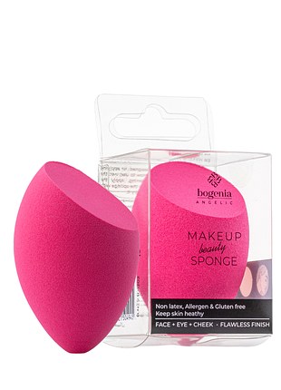 Спонж для макияжа в форме капля со срезом bogenia bg326(002) daily skin care