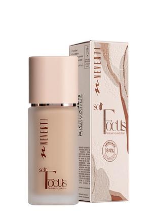 Тональна основа neverti soft focus стійка зволожувальна, 32 мл (np305), 004 warm ivory теплий айворі