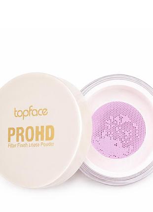 Пудра косметическая рассыпчатая topface prohd filter finish pt273, 004 pink star розовая
