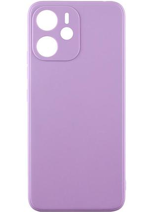 Силиконовый чехол candy full camera для xiaomi redmi note 14 4g (europe version) сиреневый / dasheen