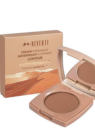 Контуринг для лица кремовый neverti creamy dimension waterproof contrast contour (np204), 003 mocha светло-коричневый daily skin