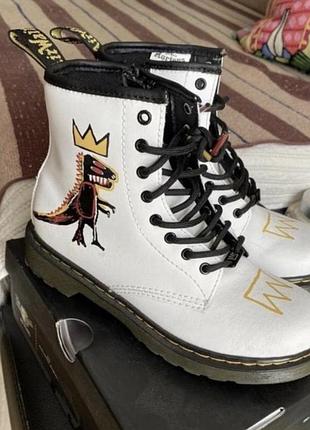 Мартинсы кожаные р 35 dr.martens 1460 basquiat