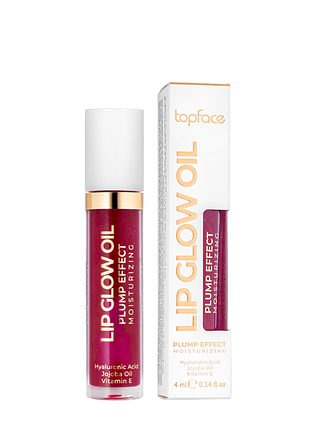 Масло для губ topface lip glow oil plump effect pt 211, 004 dark cherry daily skin care