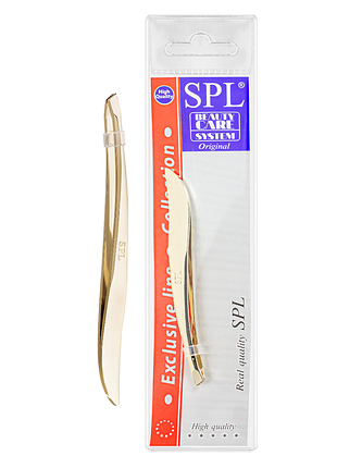 Пінцет для брів spl скошений вигнутий 9057 daily skin care