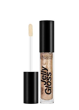 Блиск для губ прозорий із шиммером colour intense jelly gloss liquid glass lg-131, 6 мл, 020 daily skin care