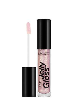 Блиск для губ прозорий із шиммером colour intense jelly gloss liquid glass lg-131, 6 мл, 022 daily skin care