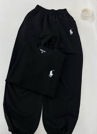 Базовый костюм двойка polo футболка+брюки двунить люкс 🔥 сезонный распродаж