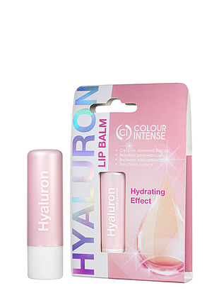 Увлажняющий бальзам для губ с гиалуроновой кислотой colour intense lip balm rose hyaluronic acid daily skin care