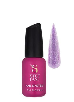 База для гель-лаку камуфлююча steffani cover base 9 мл, 43 бузкова з шиммером daily skin care