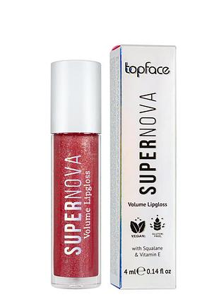 Блеск для губ topface supernova volume lipgloss 4 мл pt209, 20 desire светло-вишневый daily skin care
