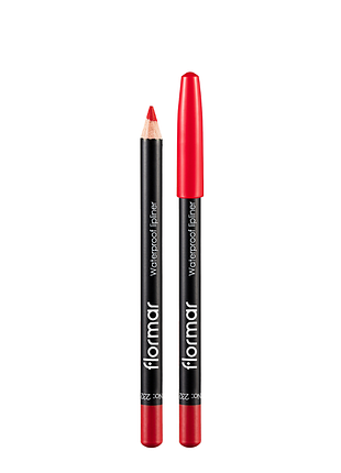 Карандаш для губ flormar waterpoof lipliner водостойкий no 232 красный passionate red daily skin care