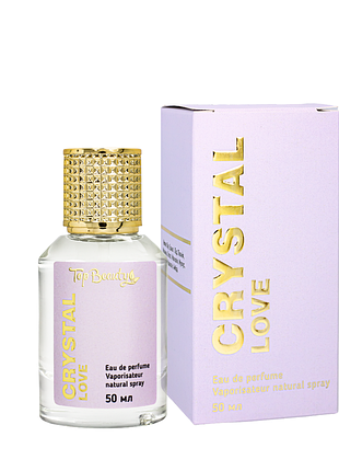 Туалетная вода женская top beauty crystal love с цветочно-фруктовым ароматом 50 мл daily skin care