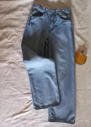 Стильные широкие джинсы / брюки wide leg h&amp;m (размер 10-11 лет / рост 146)