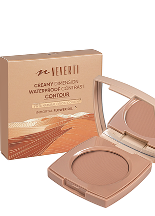 Контуринг для лица neverti creamy dimension waterproof contrast contour (np204), 001 truffle бежевый daily skin care