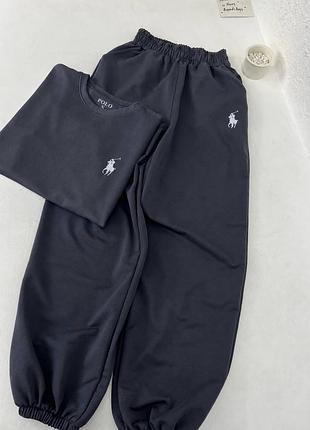 Базовый костюм polo двойная футболка + штаны двунить люкс 🔥 сезонный распродаж