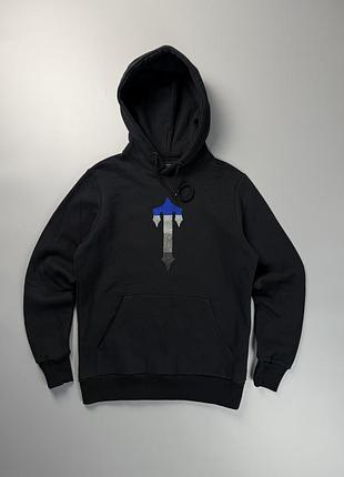 Худі trapstar london chenille decoded hoodie s оригінал дрілл чорне