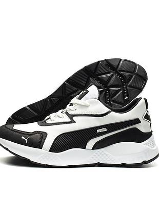 Мужские кожаные кроссовки st runner