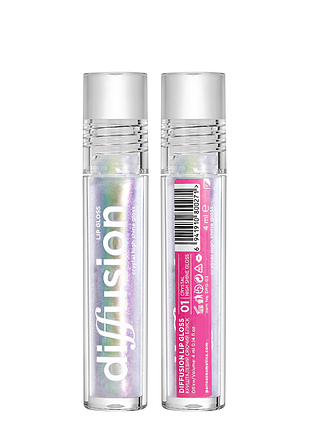 Блеск для губ parisa cosmetics diffusion с голографическим эффектом dfg-03, 01 розовый daily skin care 3