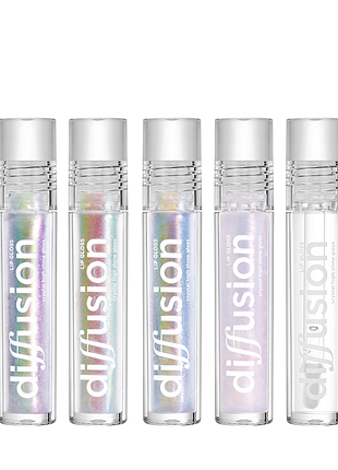 Блеск для губ parisa cosmetics diffusion с голографическим эффектом dfg-03, 01 розовый daily skin care 4