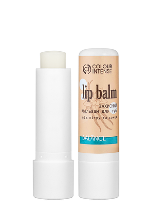 Бальзам для губ захисний colour intense lip balm balance № 01 ваніль daily skin care