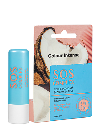 Бальзам для губ солнцезащитный colour intense sos complex spf30+ 5 г daily skin care