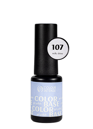 Камуфлирующая база для ногтей молочный блеск френч colour intense color base 6 мл no 107