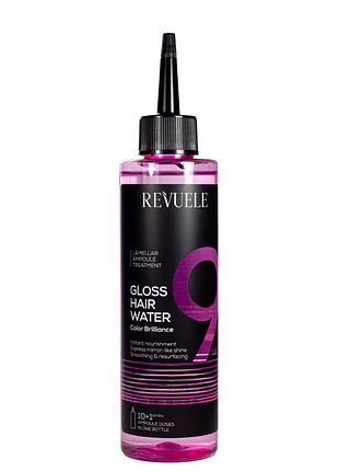 Жидкий кондиционер для окрашенных волос revuele gloss hair water color brilliance liquid conditioner 220 мл daily skin care