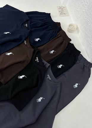 Базовый костюм polo двойная футболка + штаны двунить люкс 🔥 сезонный распродаж
