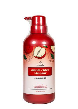 Кондиционер для жирных волос безсульфатный bogenia apple cider vinegar 450 мл daily skin care
