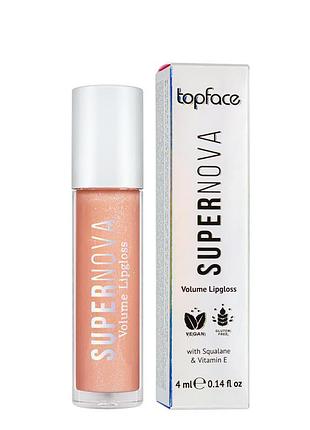 Блиск для губ topface supernova volume lipgloss 4 мл pt209, 19 wish світлий персиковий daily skin care