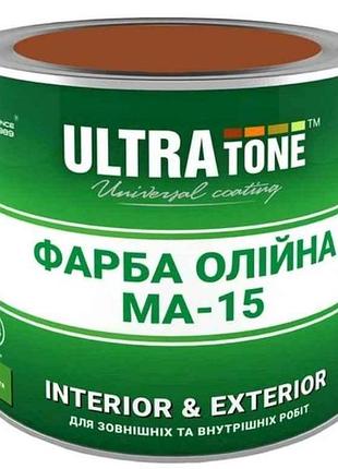 Краска масляная 2,5кг коричневый тм ultra tone