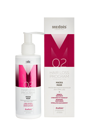 Маска проти випадіння волосся meddis hair loss program stimulation mask 200 мл daily skin care