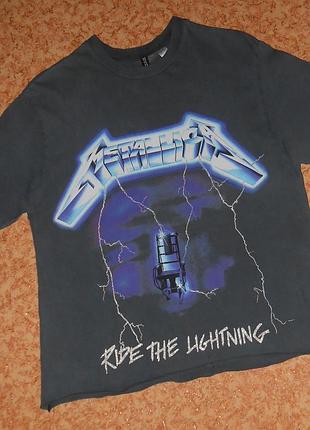 Футболка metallica/ride the lightning/рок мерч