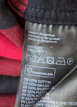 Рубашка в клетку h&m разм s-m 8