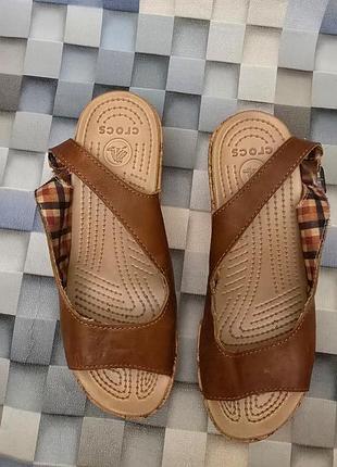 Сандалии crocs a-leigh slingback wedge 2