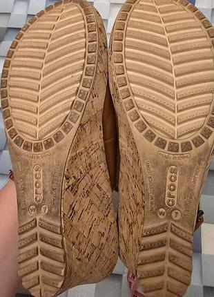 Сандалии crocs a-leigh slingback wedge 6