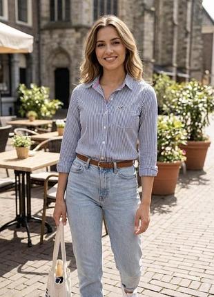Жіноча сорочка в смужку hollister m