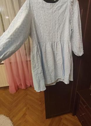 Платье голубое 2