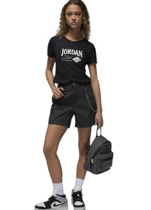 Оригинальная женская футболка jordan flight classics slim tee