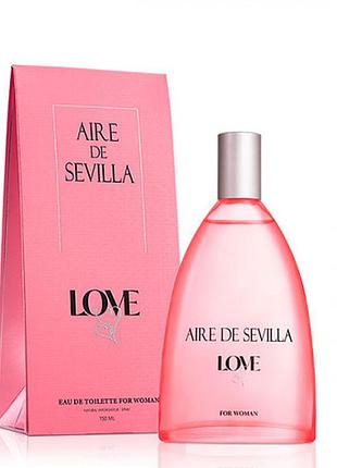 Парфюмированная вода instituto español aire de sevilla love женская 150 мл daily skin care