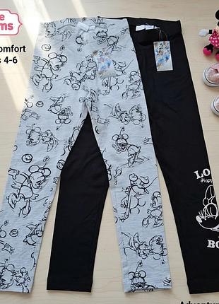 Набор 2 шт лосины disney minnie минны дисней девчонки 110-116 см 4-5-6 р