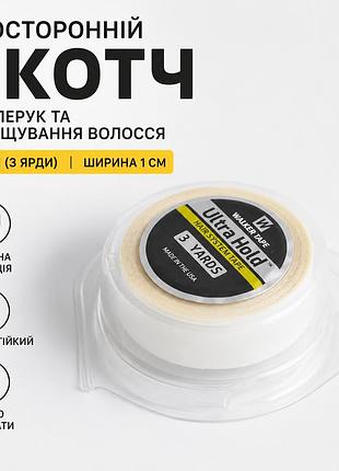 Ультрастійкий двосторонній скотч для перук та накладок, 2,74 м × 1 см, wt, для систем lace front стрічка в боксі