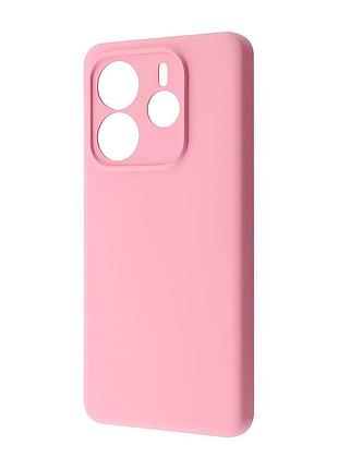 Чехол-накладка silicone case full xiaomi redmi note 14 5g розовый